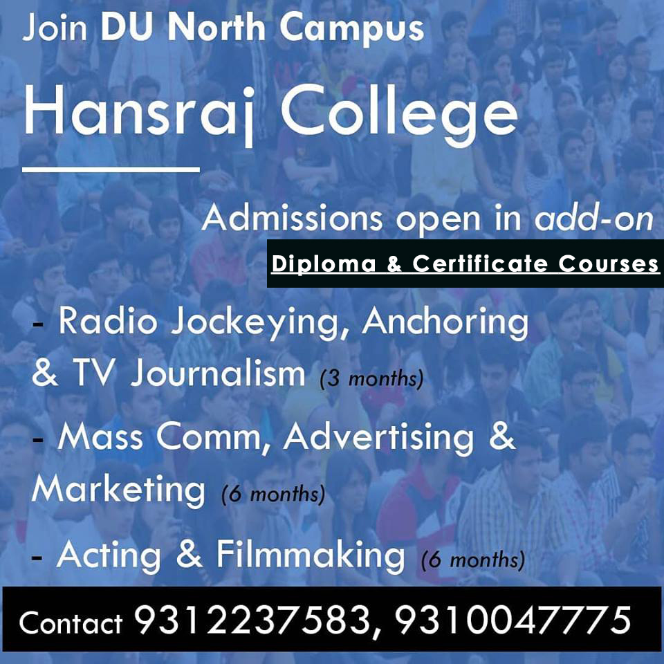 Hansraj College’s Add-on Certificate Courses